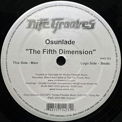 OSUNLADE // THE FIFTH DIMENSION (MAIN) (9:30) / (BEATS) (8:32)