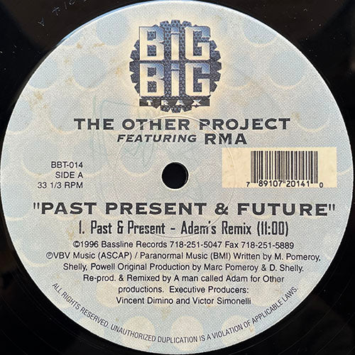 OTHER PROJECT feat. RMA // PAST & PRESENT (ADAM'S REMIX) / PAST (SPACED OUT REMIX) / FUTURE (TRIPPED OUT TRUMPET MIX)