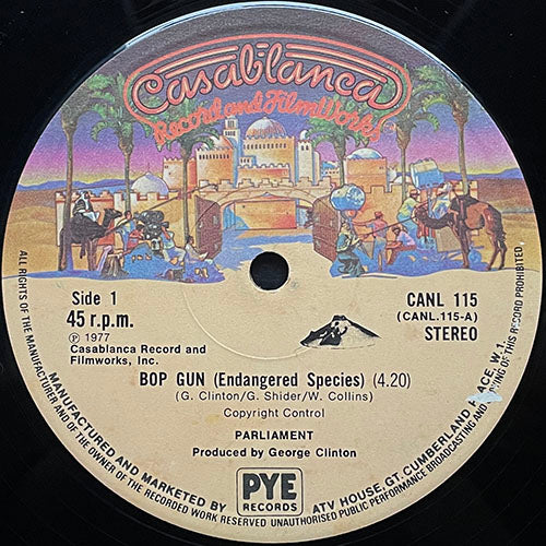 PARLIAMENT // BOP GUN (ENDANGERED SPECIES) / DO THAT STUFF / I'VE BEEN WATCHING YOU (MOVE YOUR SEXY BODY)