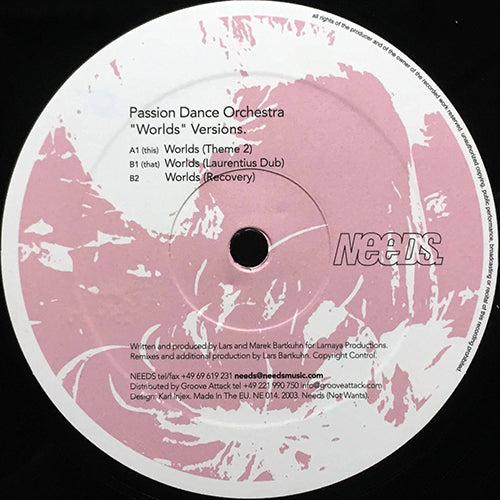 PASSION DANCE ORCHESTRA // WORLDS (VERSIONS) (NEW MIXES) (3VER)