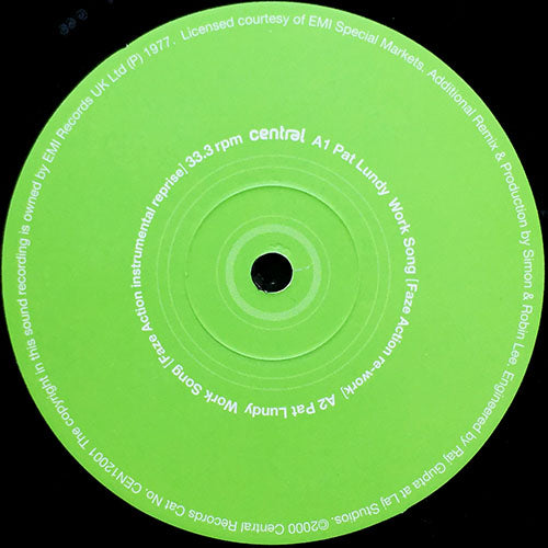 PAT LUNDY // WORK SONG (FAZE ACTION REMIX) (2VER) / (ORIGINAL VERSION)