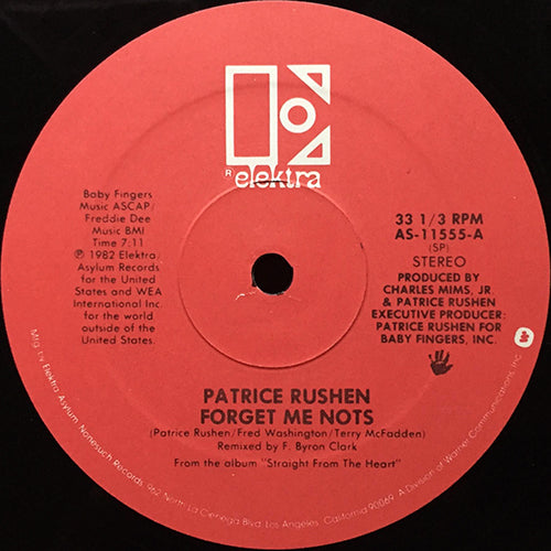 PATRICE RUSHEN // FORGET ME NOTS (7:11) / (SHE WILL) TAKE YOU DOWN TO LOVE (4:20)