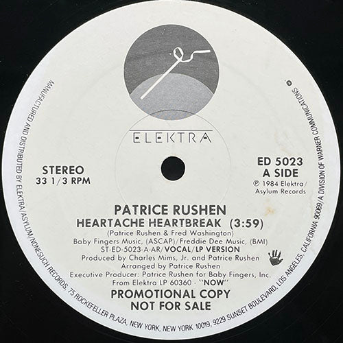 PATRICE RUSHEN // HEARTACHE HEARTBREAK (3:59)