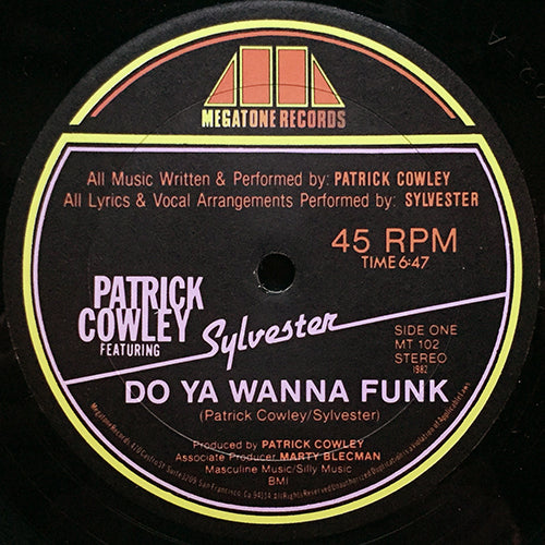 PATRICK COWLEY feat. SYLVESTER // DO YA WANNA FUNK (6:47/3:29) / INST (6:47)