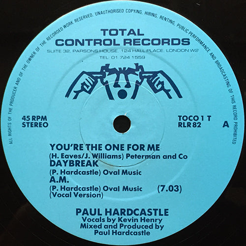 PAUL HARDCASTLE // YOU'RE THE ONE FOR ME / DAYBREAK / A.M. (3:46) / (INSTRUMENTAL DUB VERSION) (4:43)