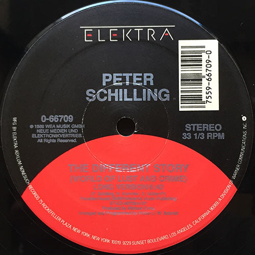 PETER SCHILLING // THE DIFFERENT STORY (WORLD OF LUST AND CRIME) (6:40/3:54) / INST (3:48)