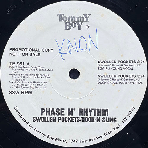 PHASE N' RHYTHM // SWOLLEN POCKETS (2VER) / HOOK-N-SLING (3VER)