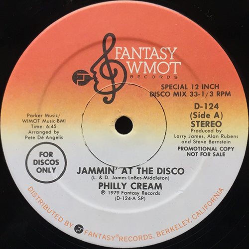 PHILLY CREAM // JAMMIN' AT THE DISCO (6:45) / SOUL MAN (4:13)