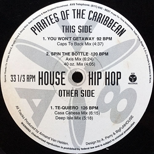 PIRATES OF THE CARIBBEAN // YOU WON'T GETAWAY / SPIN THE BOTTLE (2VER) / TE-QUIERO (2VER)