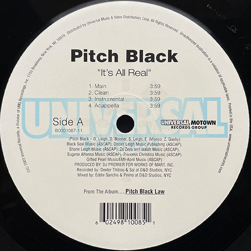 PITCH BLACK // IT'S ALL REAL (4VER) / SHAKE THAT (4VER)