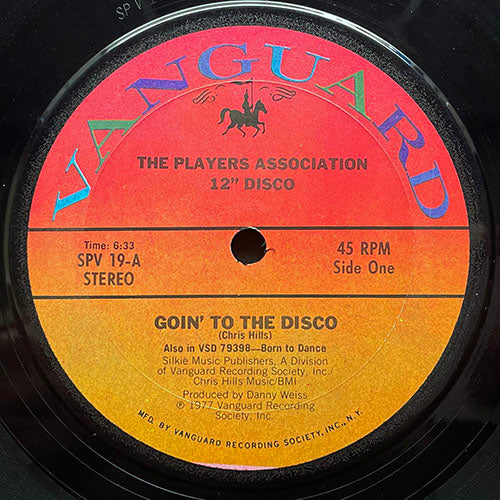 PLAYERS ASSOCIATION // GOIN' TO THE DISCO (6:33) / DISCO INFERNO (5:44) (コピー)