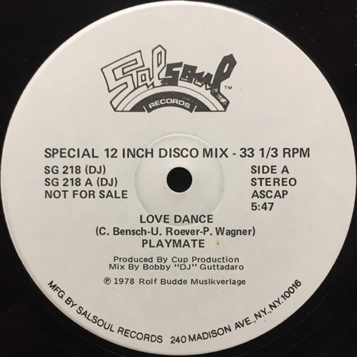 PLAYMATE // LOVE DANCE (5:47)