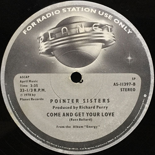 POINTER SISTERS // FIRE (3:37) / COME AND GET YOUR LOVE (3:35)