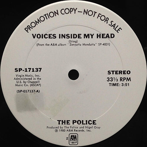 POLICE // VOICES INSIDE MY HEAD (3:51) / WHEN THE WORLD IS RUNNING DOWN, YOU MAKE THE BEST OF WHAT'S STILL AROUND (3:33)