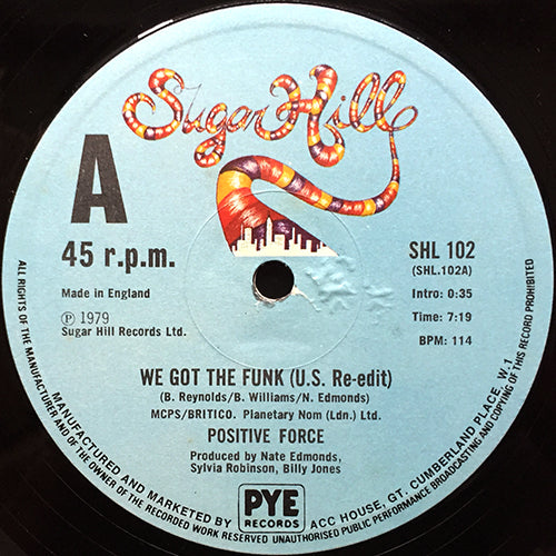 POSITIVE FORCE // WE GOT THE FUNK (U.S. RE-EDIT) (7:19) / TELL ME WHAT YOU SEE (4:25)