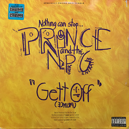 PRINCE AND THE N.P.G. // GETT OFF (3VER) / VIOLET THE ORGAN GRINDER / GANGSTER GLAM / CLOCKIN' THE JIZZ