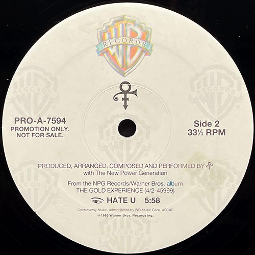 THE ARTIST (FORMERLY KNOWN AS PRINCE) // I HATE U (4:27/5:58)