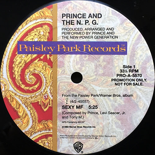 PRINCE AND THE N.P.G. // SEXY MF (5:25)