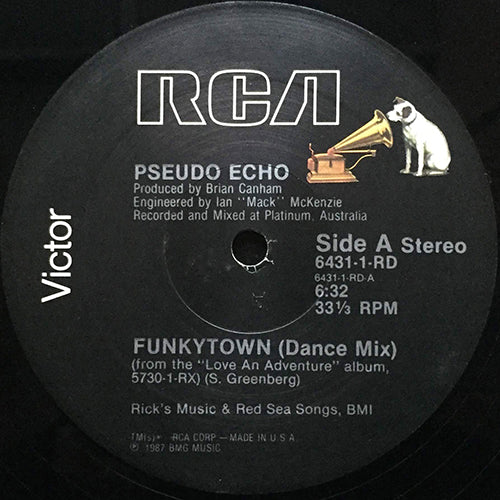 PSEUDO ECHO // FUNKYTOWN (DANCE MIX) (6:32) / (3:40) / LIES ARE NOTHING (3:58)