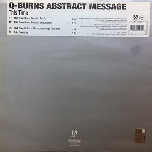 Q-BURNS ABSTRACT MESSAGE // THIS TIME (4VER)