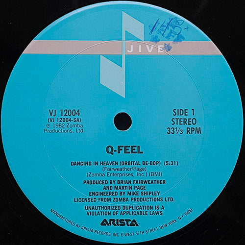 Q-FEEL // DANCING IN HEAVEN (ORBITAL BE-BOP) (5:31) / (INSTRUMENTAL) (5:58)