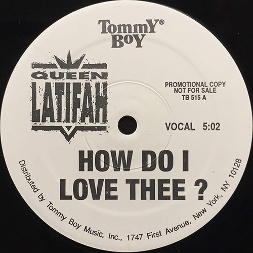 QUEEN LATIFAH // HOW DO I LOVE THEE (VOCAL) (5:02) / (INST) (5:02)