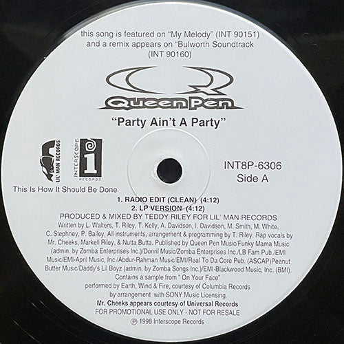 QUEEN PEN // PARTY AIN'T A PARTY (4VER)