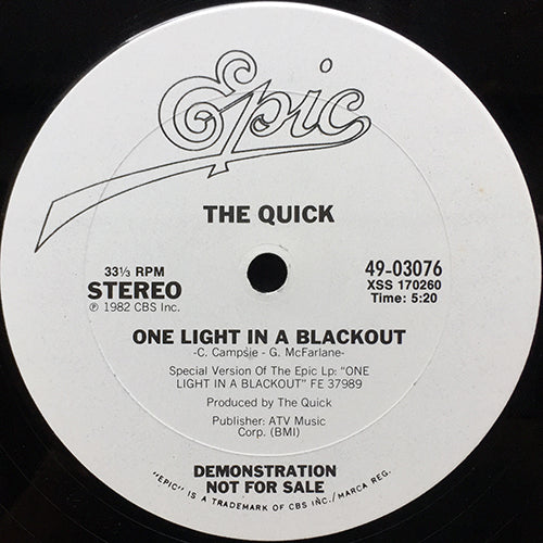 QUICK // ONE LIGHT IN A BLACKOUT (5:20) – next records japan