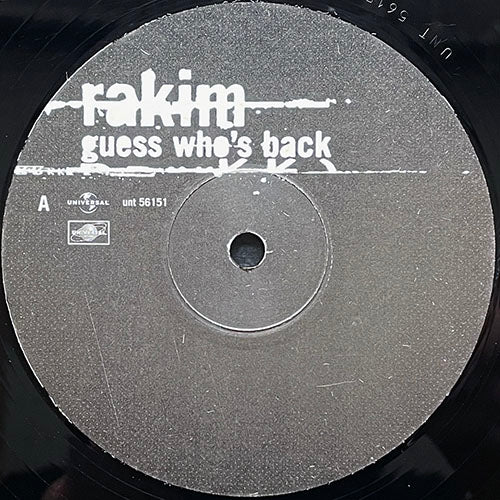 RAKIM // GUESS WHO'S BACK (REMIX & ORIGINAL) (3VER) / IT'S BEEN A LONG TIME