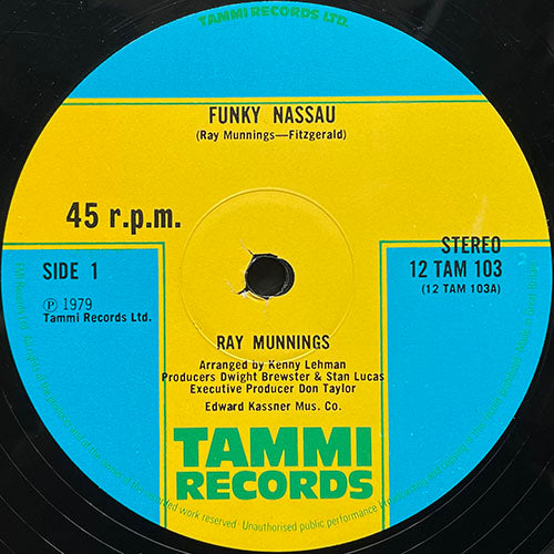 RAY MUNNINGS // FUNKY NASSAU / JUMP IN THE WATER
