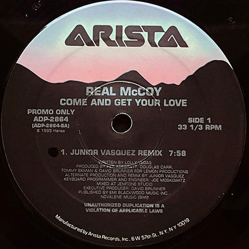 REAL McCOY // COME AND GET YOUR LOVE (JUNIOR VASQUEZ REMIX) (3VER)