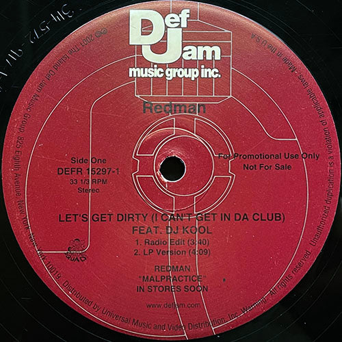 REDMAN feat. DJ KOOL // LET'S GET DIRTY (4VER)