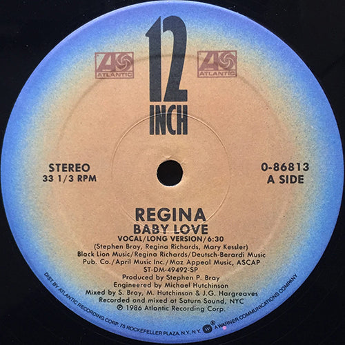REGINA // BABY LOVE (LONG VERSION) (6:30) / (DUB MIX) (4:50)