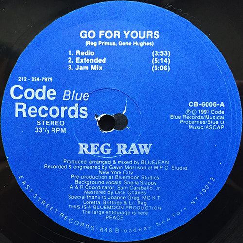 REG RAW // GO FOR YOURS (6VER)