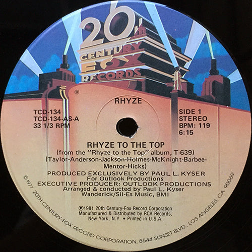 RHYZE // RHYZE TO THE TOP (6:15) / PARTY OF PARTIES (5:20)