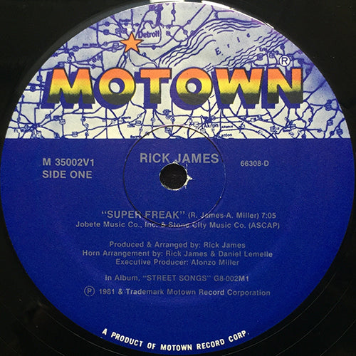 RICK JAMES // SUPER FREAK (7:05/3:32)