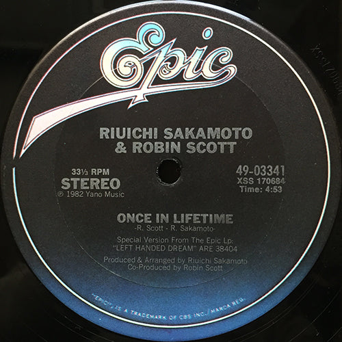 RIUICHI SAKAMOTO & ROBIN SCOTT // ONCE IN LIFETIME (4:53) / JUST ABOUT ENOUGH (4:34)