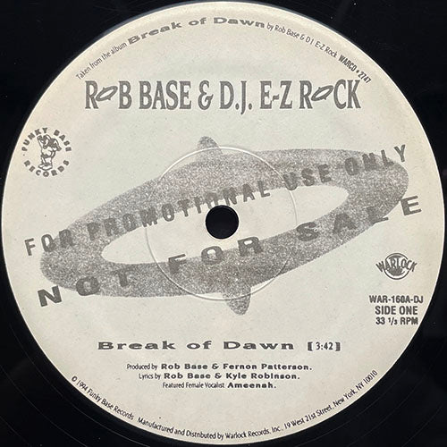 ROB BASE & DJ EZ ROCK // BREAK OF DAWN / SYMPHONY / UPTOWN HOOCHIE