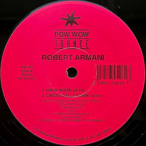 ROBERT ARMANI // HARD WORK / CIRCUS BELLS (REMIX) / WATCH IT (REMIX) / AMBULANCE TWO