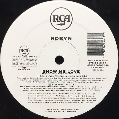 ROBYN // SHOW ME LOVE (BACKROOM 12") (4VER)