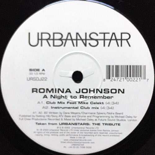 ROMINA JOHNSON // A NIGHT TO REMEMBER (3VER) / WHAT CAN I DO