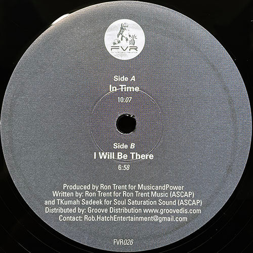 RON TRENT presents TKUMAH SADEEK // IN TIME (10:07) / I WILL BE THERE (6:58)