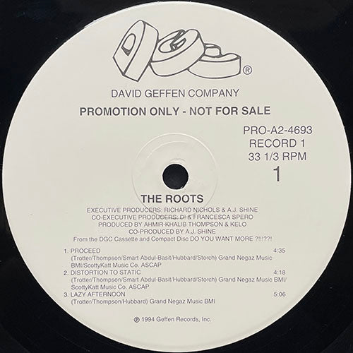 ROOTS // DO YOU WANT MORE?!!!??! (LP) inc. PROCEED / DISTORTION TO