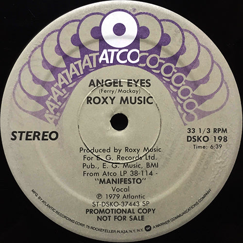 ROXY MUSIC // ANGEL EYES (6:39)