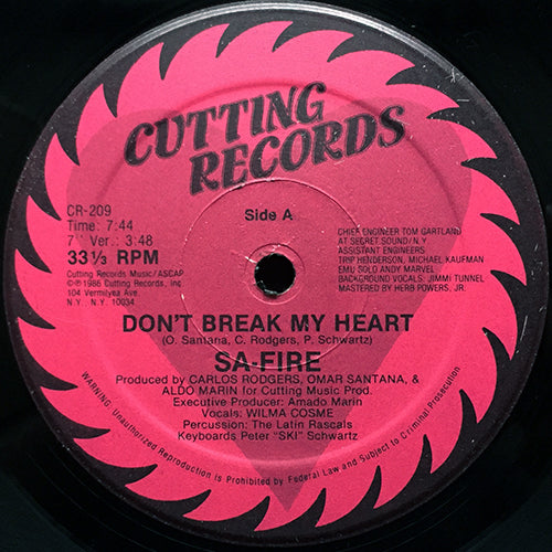 SA-FIRE // DON'T BREAK MY HEART (3VER)