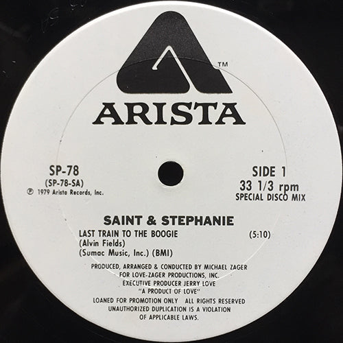 SAINT & STEPHANIE // LAST TRAIN TO THE BOOGIE (5:10) / HOLLYWOOD LAMENT (4:09)