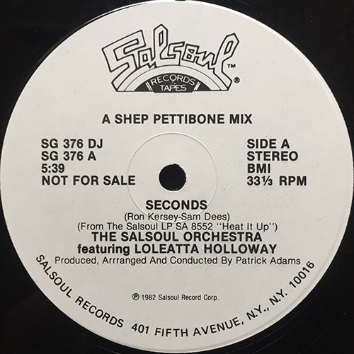 SALSOUL ORCHESTRA feat. LOLEATTA HOLLOWAY // SECONDS (8:40/5:39)