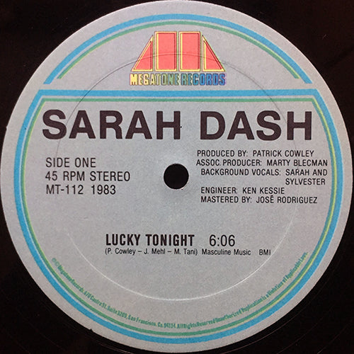 SARAH DASH // LUCKY TONIGHT (6:06) / (INSTRUMENTAL) (6:06) / (EDIT) (3:37)