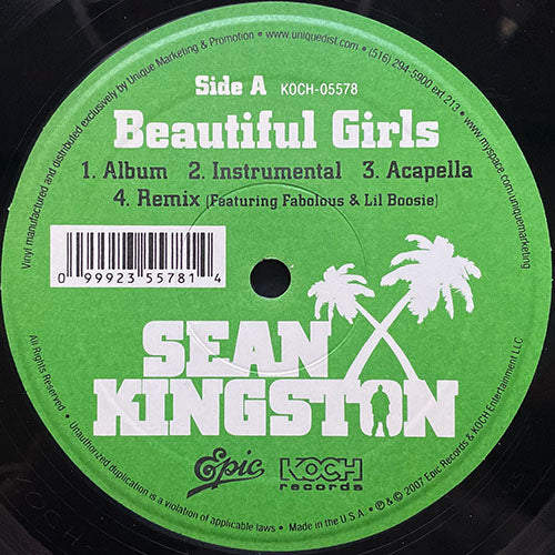 SEAN KINGSTON // BEAUTIFUL GIRLS (4VER) / ME LOVE (3VER)