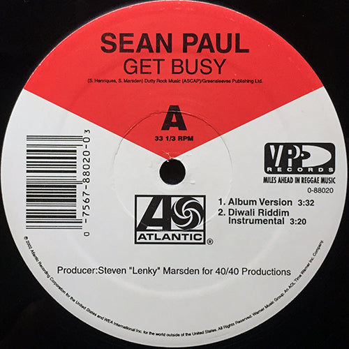 SEAN PAUL // GET BUSY (2VER) / I'M STILL IN LOVE WITH YOU (2VER)